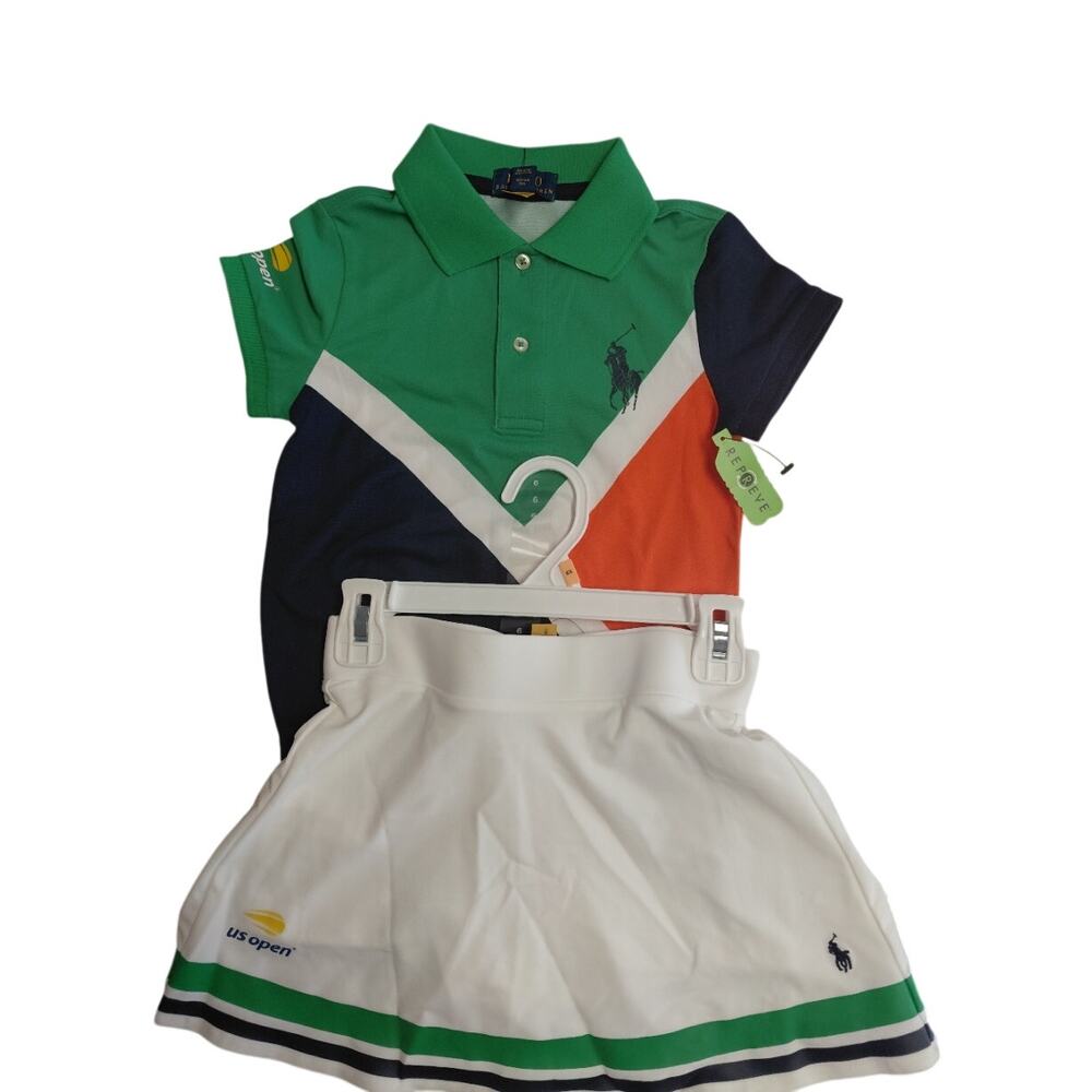 Polo Ralph Lauren Girls Us Open Performance Skort 6 & 6X NWT